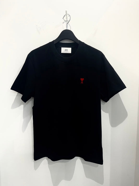 AMI PARIS/アミパリス Tシャツ <BFUTS005> ブラック(黒)