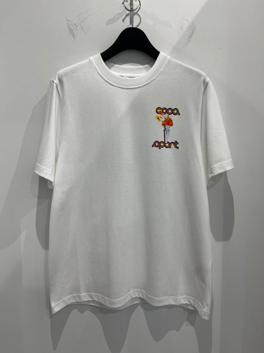 CASABLANCA/カサブランカ Tシャツ <MF23JTS001> ホワイト(白)
